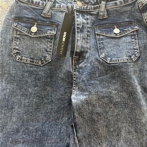 Fashion Nova Dark Blue Denim Jeans